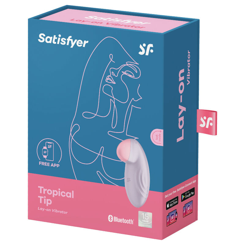 SATISFYER - VIBRATEUR POSER TROPICAL TIP BLEU