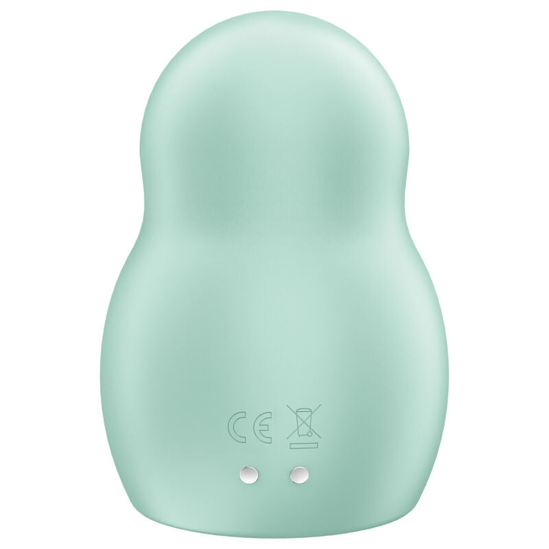 SATISFYER - STIMULATEUR ET VIBRATEUR DOUBLE AIR PULSE PRO TO GO 1 BLEU