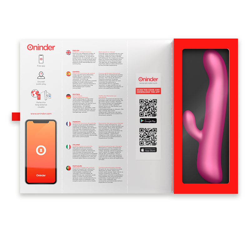 ONINDER - OSLO VIBRATION ET ROTATION NOIR - APPLICATION GRATUITE