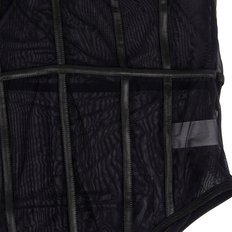 SUBBLIME - BODY NOIR BRETELLES CHAÎNE S/M