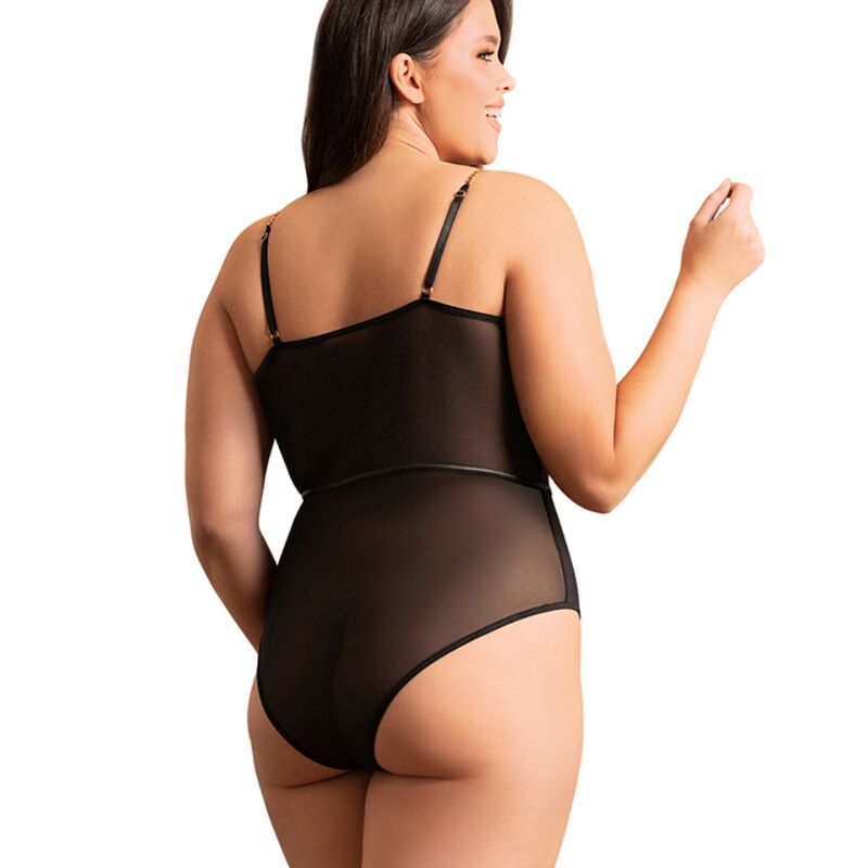SUBBLIME - BODY NOIR BRETELLES CHAÎNE S/M