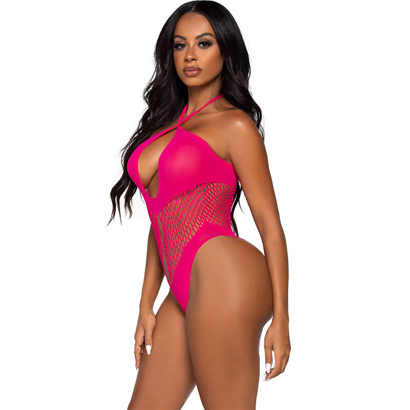 LEG AVENUE - BODY DÉCOLLETÉ OUVERT ET CROISÉ ORANGE