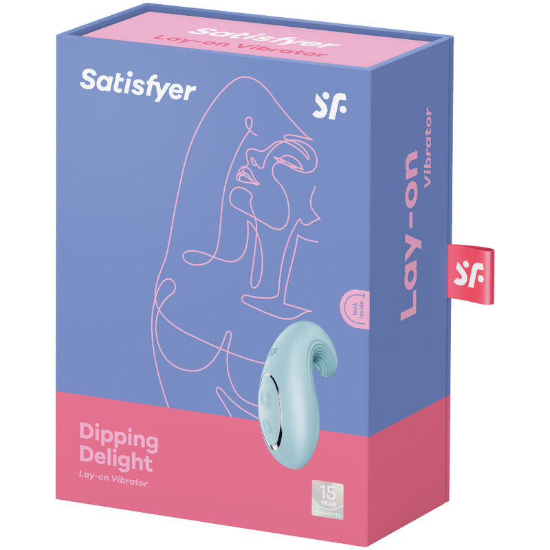 SATISFYER - VIBRATEUR  POSER DIPPING DELIGHT ROUGE