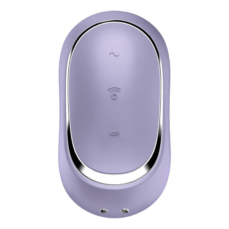 SATISFYER - STIMULATEUR ET VIBRATEUR DOUBLE AIR PULSE PRO TO GO 2 VERT