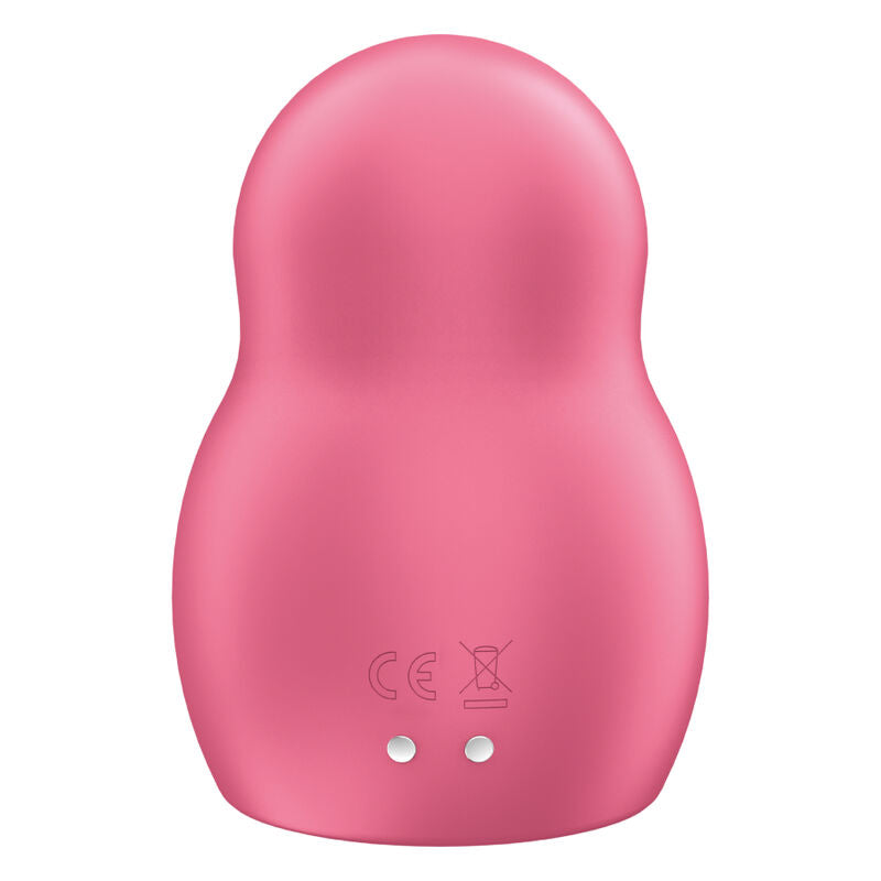 SATISFYER - STIMULATEUR ET VIBRATEUR DOUBLE AIR PULSE PRO TO GO 1 BLEU
