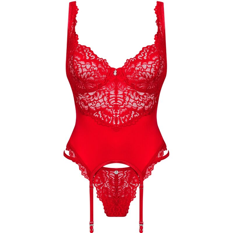 OBSESSIVE - CORSET ET TANGA AMOR CHERRIS S/M