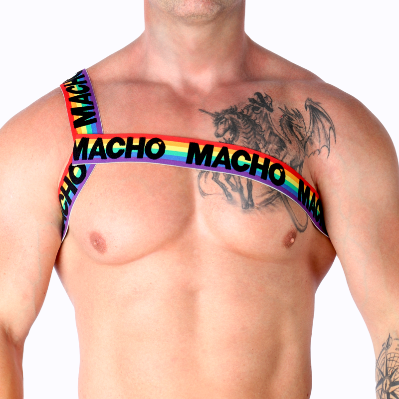 MACHO - HARNAIS ROMAIN BLANC S/M