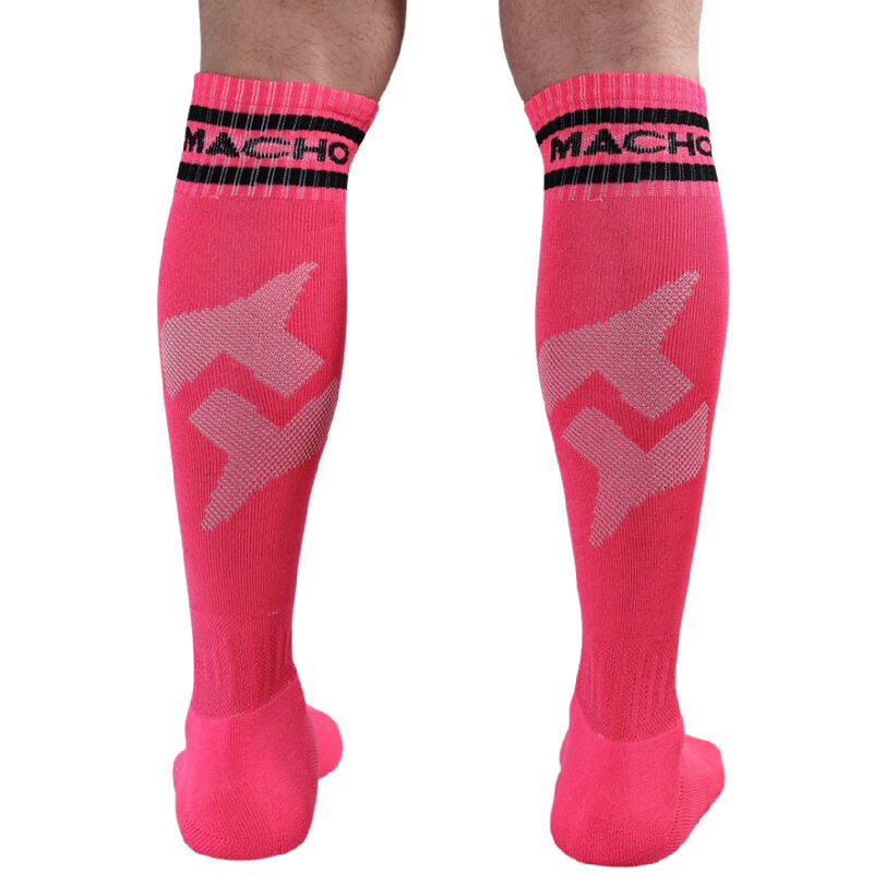 MACHO - CHAUSSETTES LONGUES TAILLE UNIQUE ROUGE